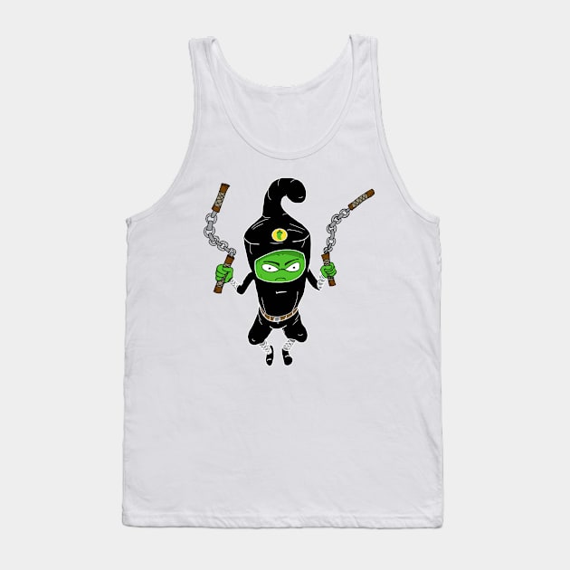 Nightshade Jalapeño Pepper Vegetable Ninja Clan Tank Top by JonnyVsTees